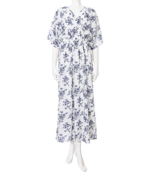 fifth(フィフス)の「バックシャンカシュクールフラワーワンピース(ワンピース・レディース・ホワイト/ネイビー・MEDIUM)」の10枚目の写真