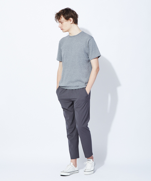 RECENCY OF MINE（リーセンシー オブ マイン）の「【Recency of Mine】ハイツイストコットンクルーネックプルオーバーニット（Tシャツ/カットソー・メンズ・イエロー/ネイビー/ライトグレー/オフホワイト・44/48/46）」の5枚目の写真