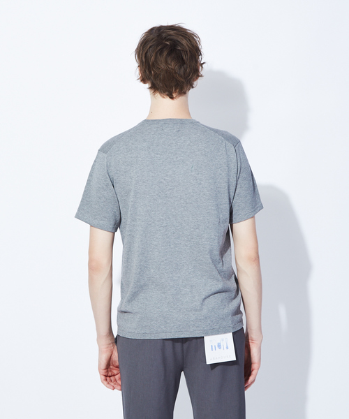 RECENCY OF MINE（リーセンシー オブ マイン）の「【Recency of Mine】ハイツイストコットンクルーネックプルオーバーニット（Tシャツ/カットソー・メンズ・イエロー/ネイビー/ライトグレー/オフホワイト・44/48/46）」の7枚目の写真