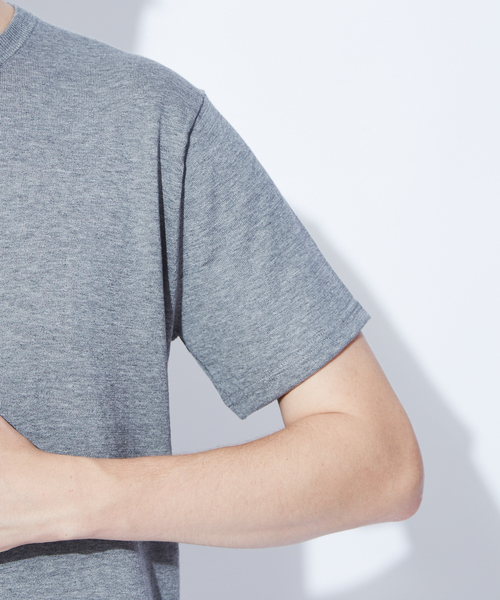 RECENCY OF MINE（リーセンシー オブ マイン）の「【Recency of Mine】ハイツイストコットンクルーネックプルオーバーニット（Tシャツ/カットソー・メンズ・イエロー/ネイビー/ライトグレー/オフホワイト・44/48/46）」の8枚目の写真