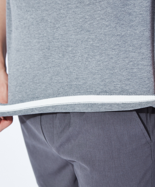 RECENCY OF MINE（リーセンシー オブ マイン）の「【Recency of Mine】ハイツイストコットンクルーネックプルオーバーニット（Tシャツ/カットソー・メンズ・イエロー/ネイビー/ライトグレー/オフホワイト・44/48/46）」の11枚目の写真