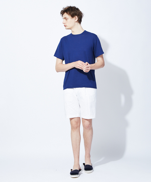 RECENCY OF MINE（リーセンシー オブ マイン）の「【Recency of Mine】ハイツイストコットンクルーネックプルオーバーニット（Tシャツ/カットソー・メンズ・イエロー/ネイビー/ライトグレー/オフホワイト・44/48/46）」の14枚目の写真