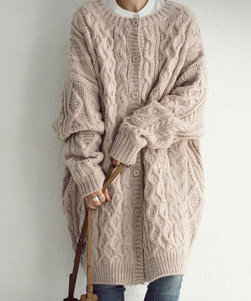 antiqua(アンティカ)の「カーディガン(カーディガン/ボレロ・レディース・ベージュ/カーキ/ライトグリーン/ダークグレー/ナチュラル・FREE)」の21枚目の写真