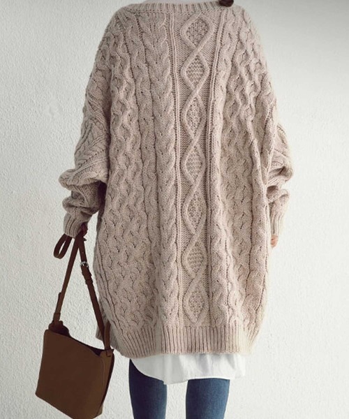 antiqua(アンティカ)の「カーディガン(カーディガン/ボレロ・レディース・ベージュ/カーキ/ライトグリーン/ダークグレー/ナチュラル・FREE)」の19枚目の写真