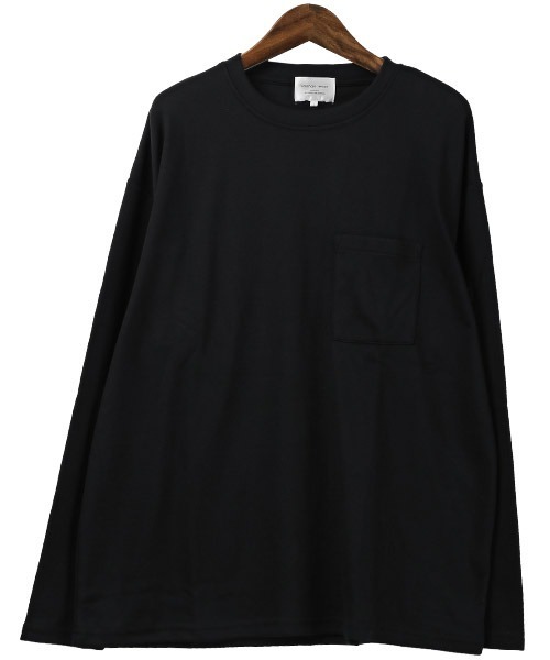 LUXSTYLE（ラグスタイル）の「胸ポケットクルーネックロンT（Tシャツ/カットソー・メンズ・ホワイト/ブラック/ネイビー/ブラウン/カーキ/モカ/チャコール・M/L）」の14枚目の写真