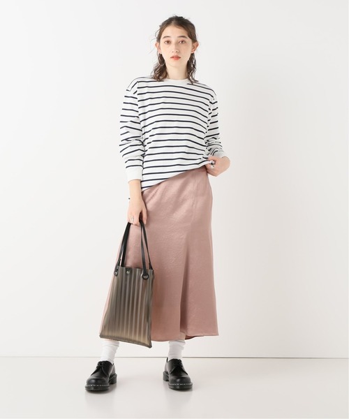 417 EDIFICE（フォーワンセブンエディフィス）の「30/2 ボーダーロングスリーブ（Tシャツ/カットソー・メンズ・ベージュ/ホワイト/グレー・LARGE/SMALL/MEDIUM）」の17枚目の写真