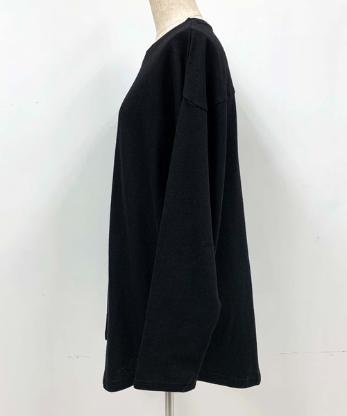 PICCIN(ピッチン)の「ヘビーウェイトバックスリットロンT(Tシャツ/カットソー・レディース・グレイッシュベージュ/オフホワイト/パープル/ブラック・M)」の11枚目の写真