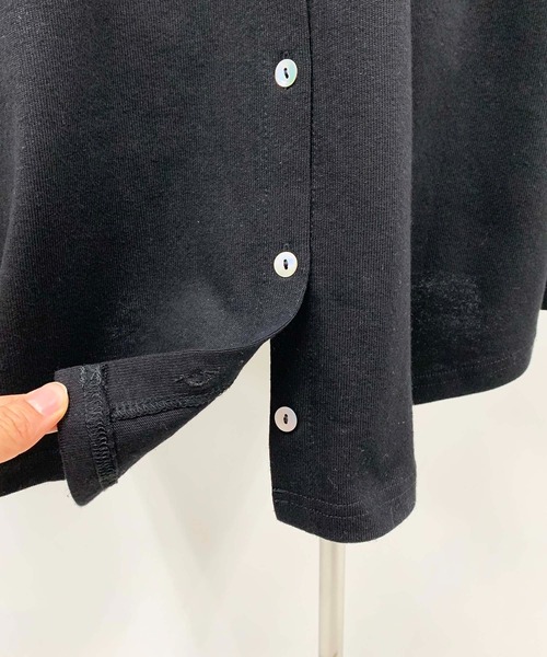 PICCIN(ピッチン)の「ヘビーウェイトバックスリットロンT(Tシャツ/カットソー・レディース・グレイッシュベージュ/オフホワイト/パープル/ブラック・M)」の16枚目の写真