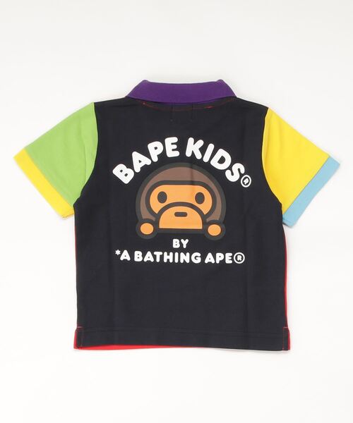 A BATHING APE（アベイシングエイプ）の「BABY MILO CRAZY POLO K（ポロシャツ・キッズ・イエロー/レッド・130/90/100/120/110/140）」の3枚目の写真
