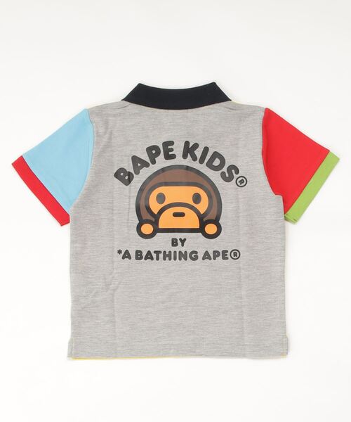 A BATHING APE（アベイシングエイプ）の「BABY MILO CRAZY POLO K（ポロシャツ・キッズ・イエロー/レッド・130/90/100/120/110/140）」の4枚目の写真