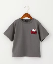 green label relaxing（グリーンレーベルリラクシング）の「〔別注〕HELLO KITTY（ハローキティ）リボン刺しゅう TEE（Tシャツ/カットソー・キッズ）」