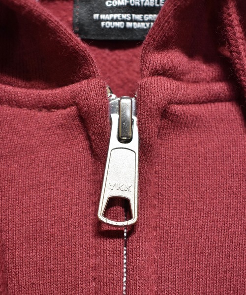 DOUBLE STEAL（ダブルスティール）の「Namerogo Zip Parker（スウェット・メンズ・ブラック/トップグレー/バーガンディー・M/L/XL）」の18枚目の写真