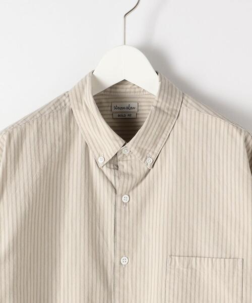 Steven Alan(スティーブンアラン)の「<Steven Alan> 40 CMPT SINGLE NEEDLE BOX SHIRT-BOLD/シャツ(シャツ/ブラウス・メンズ・ベージュ/ネイビー・LARGE/SMALL/X-LARGE/MEDIUM)」の20枚目の写真