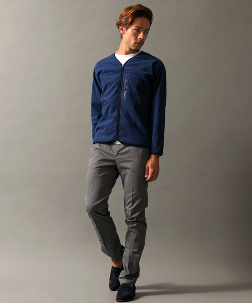 BEAUTY&YOUTH UNITED ARROWS（ビューティーアンドユースユナイテッドアローズ）の「BY サンドウィッチ フリース V ジップ ブルゾン ◆（ブルゾン・メンズ・ダークグレー/ネイビー・SMALL/LARGE/MEDIUM）」の14枚目の写真