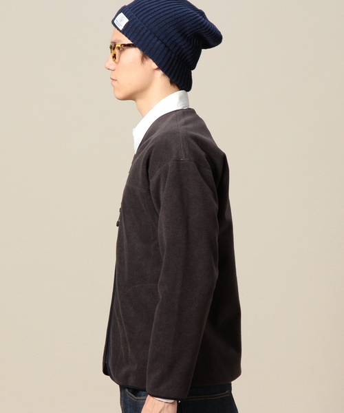 BEAUTY&YOUTH UNITED ARROWS（ビューティーアンドユースユナイテッドアローズ）の「BY サンドウィッチ フリース V ジップ ブルゾン ◆（ブルゾン・メンズ・ダークグレー/ネイビー・SMALL/LARGE/MEDIUM）」の8枚目の写真