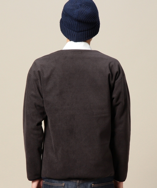 BEAUTY&YOUTH UNITED ARROWS（ビューティーアンドユースユナイテッドアローズ）の「BY サンドウィッチ フリース V ジップ ブルゾン ◆（ブルゾン・メンズ・ダークグレー/ネイビー・SMALL/LARGE/MEDIUM）」の9枚目の写真