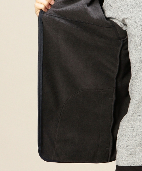 BEAUTY&YOUTH UNITED ARROWS（ビューティーアンドユースユナイテッドアローズ）の「BY サンドウィッチ フリース V ジップ ブルゾン ◆（ブルゾン・メンズ・ダークグレー/ネイビー・SMALL/LARGE/MEDIUM）」の6枚目の写真