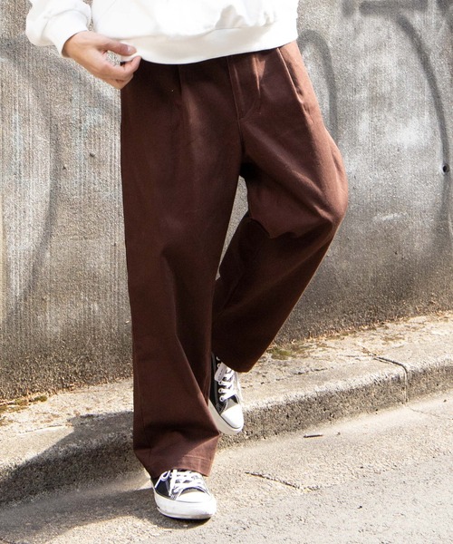 WEGO（ウィゴー）の「WEGO/【セットアップ対応商品】SKATERSパンツ（チノパンツ・レディース・ブラック/ブルー/ダークグリーン/キナリ/ブラウン/グリーン/オフホワイト/サックスブルー/ブラウン系その他/ブルー系その他/グリーン系その他/その他1/その他2/その他3/レッド/イエロー/オレンジ/ベージュ/その他4/ネイビー/ワイン・SMALL/MEDIUM/LARGE）」の6枚目の写真