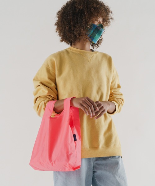 BAGGU(バグー)の「BABY BAGGU 353.ウォーターメロンピンク(エコバッグ/サブバッグ・レディース・ピンク・FREE)」の1枚目の写真