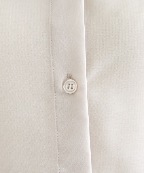 bohmal（ボマール）の「エステルシアーバンドカラーシャツ（シャツ/ブラウス・レディース・ベージュ/ブラック/グリーン/モカ/オフホワイト/サックスブルー・MEDIUM）」の19枚目の写真