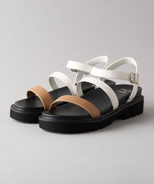 〈極美品〉Odette e Odile【22.5】ミックスベルトサンダル 黒 4500024F0047_m1_a020.jpg