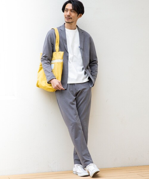 THE SHOP TK （ザ ショップ ティーケー ）の「◆SMART MOVE テーパードパンツ（その他パンツ・メンズ・グレー系/ブラウン系その他2/ネイビー系/グレー系1/ネイビー系1/グレー系4・01/02/03/04/05）」の19枚目の写真