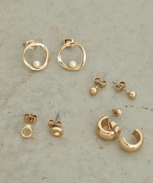 メタル&パールSETピアス