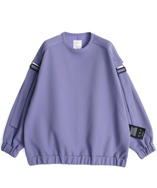 SHAREEF（シャリーフ）の「RIDGE TWILL SEPARATE SLEEVE PO（Tシャツ/カットソー・メンズ・ブラック/ラベンダー/ホワイト・1/3/2）」の3枚目の写真