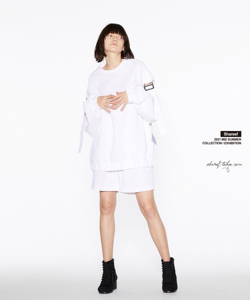 SHAREEF（シャリーフ）の「RIDGE TWILL SEPARATE SLEEVE PO（Tシャツ/カットソー・メンズ・ブラック/ラベンダー/ホワイト・1/3/2）」の19枚目の写真