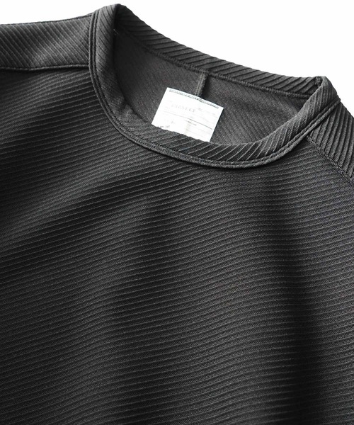 SHAREEF（シャリーフ）の「RIDGE TWILL SEPARATE SLEEVE PO（Tシャツ/カットソー・メンズ・ブラック/ラベンダー/ホワイト・1/3/2）」の20枚目の写真