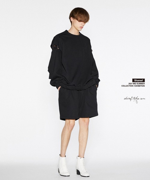 SHAREEF（シャリーフ）の「RIDGE TWILL SEPARATE SLEEVE PO（Tシャツ/カットソー・メンズ・ブラック/ラベンダー/ホワイト・1/3/2）」の9枚目の写真