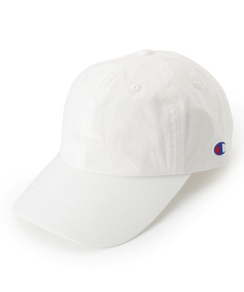 Champion(チャンピオン)の「◆【Champion】ロゴ刺しゅうキャップ(キャップ・レディース・ブラック/アイボリー/ナチュラル/グリーン系・00)」の2枚目の写真