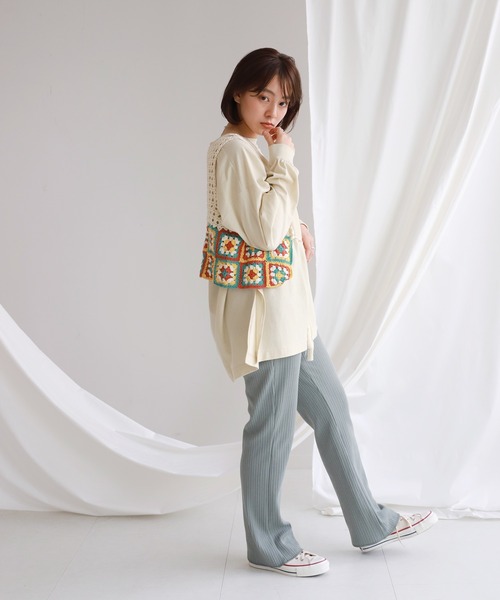 SLOBE citron.(スローブシトロン)の「SLOBE citron.クロシェベスト◆(ベスト・レディース・ナチュラル/レッド・FREE)」の19枚目の写真