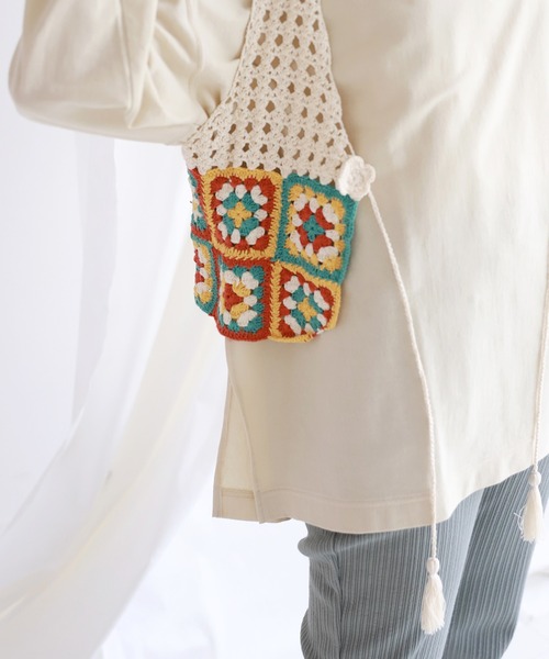 SLOBE citron.(スローブシトロン)の「SLOBE citron.クロシェベスト◆(ベスト・レディース・ナチュラル/レッド・FREE)」の16枚目の写真