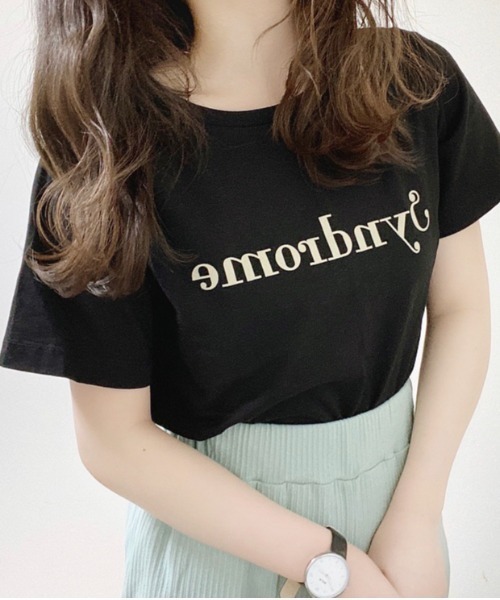 EPIMI E'PIMMY（エピミエピミー）の「アソートカラフルTシャツ（Tシャツ/カットソー・レディース・ブラック/オフホワイト/ブルー/クリーム/ラベンダー/ピンクベージュ・MEDIUM）」の4枚目の写真