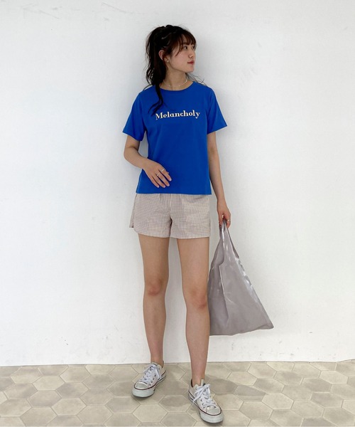 EPIMI E'PIMMY（エピミエピミー）の「アソートカラフルTシャツ（Tシャツ/カットソー・レディース・ブラック/オフホワイト/ブルー/クリーム/ラベンダー/ピンクベージュ・MEDIUM）」の17枚目の写真