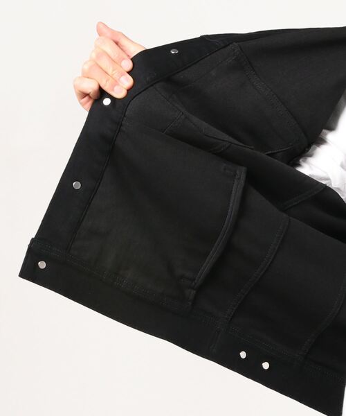 GalaabenD(ガラアーベント)の「GalaabenD /ガラアーベント /EXフィットデニム スタッズデニムジャケット(デニムジャケット・メンズ・ブラック・MEDIUM/SMALL/LARGE)」の2枚目の写真