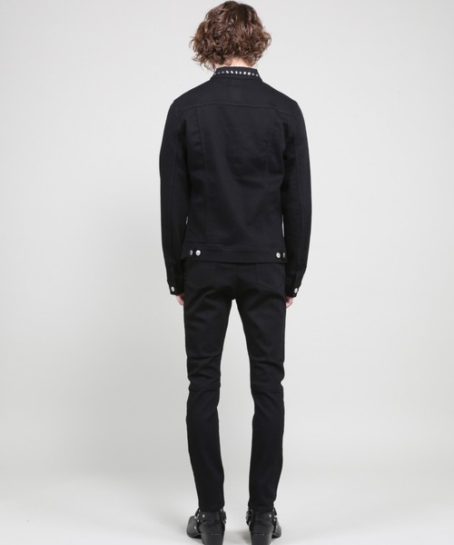 GalaabenD(ガラアーベント)の「GalaabenD /ガラアーベント /EXフィットデニム スタッズデニムジャケット(デニムジャケット・メンズ・ブラック・MEDIUM/SMALL/LARGE)」の8枚目の写真