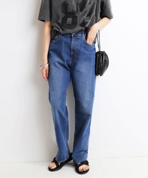 LE DENIM ストレートデニムパンツ【洗濯機使用可能】◆