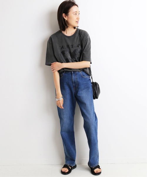 SLOBE IENA（スローブイエナ）の「LE DENIM ストレートデニムパンツ【洗濯機使用可能】◆（デニムパンツ・レディース・ブルー系その他/ネイビー・40/36/38）」の4枚目の写真