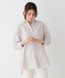 SHOO・LA・RUE | 【五明祐子さん着用商品/S-3L】フレンチリネン前開きシャツ(シャツ/ブラウス)