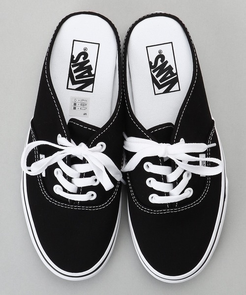 VANS(バンズ)の「VANS ヴァンズ AUTHENTIC MULE オーセンンティック ミュールスニーカー(スニーカー・レディース・ブラック/グレー・23.0cm/24.0cm/25.0cm)」の4枚目の写真
