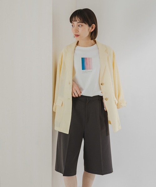 KBF（ケイビーエフ）の「アソートプリントTシャツ（Tシャツ/カットソー・レディース・ホワイト/アイボリー/ブラウン系その他・ONE）」の2枚目の写真