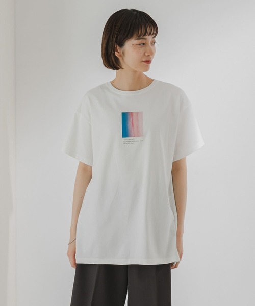 KBF（ケイビーエフ）の「アソートプリントTシャツ（Tシャツ/カットソー・レディース・ホワイト/アイボリー/ブラウン系その他・ONE）」の19枚目の写真