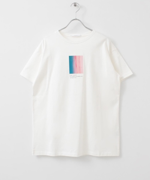 KBF（ケイビーエフ）の「アソートプリントTシャツ（Tシャツ/カットソー・レディース・ホワイト/アイボリー/ブラウン系その他・ONE）」の22枚目の写真