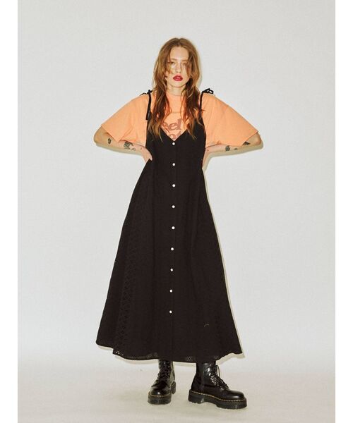 jouetie（ジュエティ）の「コットンレース2WAYワンピース（ワンピース・レディース・オフホワイト/ブラック/グリーン/ブルー・MEDIUM）」の16枚目の写真