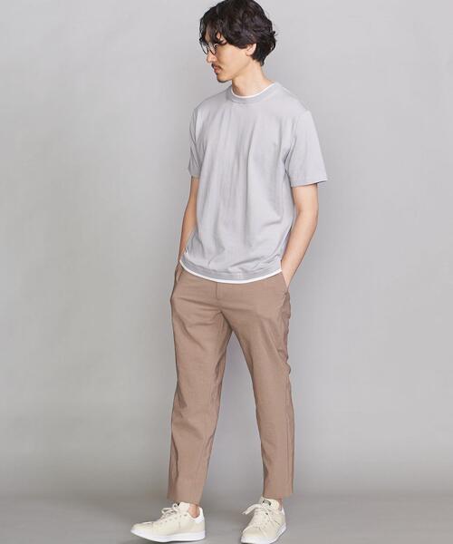 BEAUTY&YOUTH UNITED ARROWS（ビューティーアンドユースユナイテッドアローズ）の「BY ガスコットン レイヤード ニット Tシャツ（ニット/セーター・メンズ・オリーブ/ネイビー/ライトグレー・MEDIUM/X-LARGE/LARGE/SMALL）」の8枚目の写真