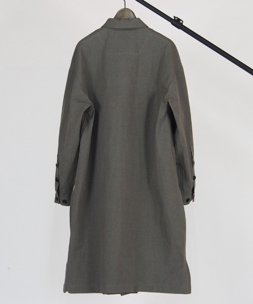 EGO TRIPPING(エゴトリッピング)の「mj7900-50DOUBLE BUTTON SHOPCOAT poplin コート(その他アウター・メンズ・カーキ/グレー・46/48)」の7枚目の写真