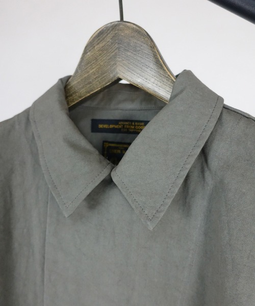 EGO TRIPPING(エゴトリッピング)の「mj7900-50DOUBLE BUTTON SHOPCOAT poplin コート(その他アウター・メンズ・カーキ/グレー・46/48)」の8枚目の写真