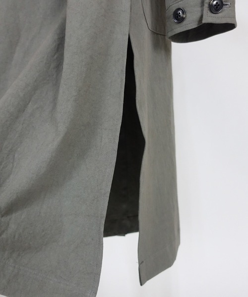 EGO TRIPPING(エゴトリッピング)の「mj7900-50DOUBLE BUTTON SHOPCOAT poplin コート(その他アウター・メンズ・カーキ/グレー・46/48)」の12枚目の写真